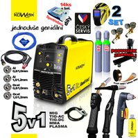 KOWAX® GeniWeld®5v1 200 Svař. invertor MIG/PLASMA/ACTIG/DCTIG/MMA SET 2