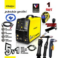 KOWAX® GeniWeld®5v1 200 Svař. invertor MIG/PLASMA/ACTIG/DCTIG/MMA SET 1