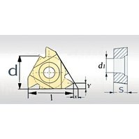 Břitové destičky OPTIMUM 60° IR 11IRA60, 5 ks